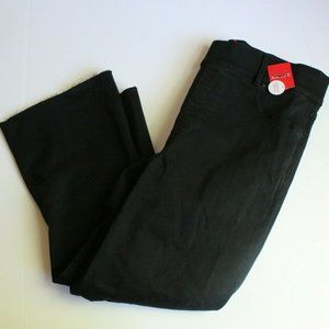 SPANX Cropped Flare Denim Leggings Black Wash 1X